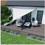 jarolift Sonnensegel Sonnensegel 3,6x3,6x3,6m dreieckig cremewei&szlig; UV-Schutz
