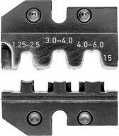 Knipex Crimpzange Knipex 97 49 15 Crimpeinsatz Fahnenstecker, Unisolierte offene