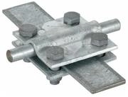 DEHN Rohrverbinder DEHN Kreuzst&uuml;ck St/tZn f.Rd 8-10/Fl 30mm KS 8.10 FL30 STTZN