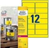 Avery Zweckform Etikett L6107-20 L6107-20 Folienetiketten - 991 x 423 mm gelb...