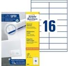 Avery Zweckform Etikett 3665 3665 Universal-Etiketten - 105 x 338 mm wei&szlig; 1.600