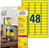 Avery Zweckform Etikett L6103-20 L6103-20 Folienetiketten - 457 x 212 mm gelb...
