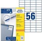 Avery Zweckform Etikett 3668 3668 Universal-Etiketten ultragrip - 525 x 212 mm...