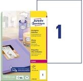 Avery Zweckform Etiketten Etiketten Farblaser 210x297mm glossy wei&szlig; VE=40...