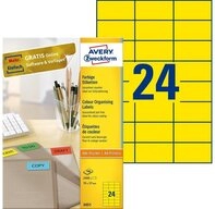Generic Haftnotizblock Etiketten 3451 70x37mm - gelb - 2400Stk
