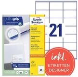 Avery Zweckform Etiketten Zweckform, Avery Labels 70