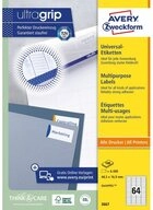 Avery Zweckform Etikett 3667 3667 Universal-Etiketten ultragrip - 485 x 169 mm...