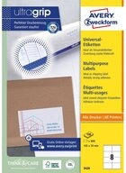 Avery Zweckform Etikett 3426 3426 Universal-Etiketten ultragrip - 105 x 70 mm...