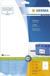 HERMA Etikett Herma 5065 Etiketten Premium A4, wei&szlig; 210x297 mm Papier matt 25...