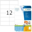 HERMA Etiketten Herma 4363 Etiketten Premium A4, wei&szlig; 105x48 mm Papier matt...