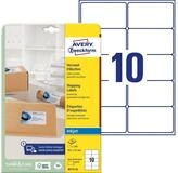 Avery Zweckform Etiketten Adressetiketten 99,1x57,0mm VE=250 St&uuml;ck