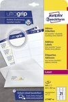 Avery Zweckform Etikett L7160-40 L7160-40 Adress-Etiketten - 635 x 381 mm wei&szlig;...