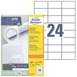 Avery Zweckform Etiketten 3474-200, 5280 St&uuml;ck, Adresse universal (70 x 37 mm),