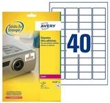 Avery Zweckform Etiketten Etiketten 45,7x25,4mm stark haftend wei&szlig; VE=800...