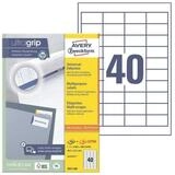 Avery Zweckform Etiketten 3657-200, 8800 St&uuml;ck, Absender (48,5x25,4 mm),