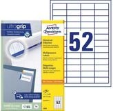 Avery Zweckform Etiketten Universal-Etiketten ultragrip 48x21 mm VE=5.200 Etiketten /
