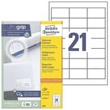Avery Zweckform Etiketten 2.100 Etiketten 3670 wei&szlig; 64,0 x 36,0 mm