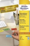 Avery Zweckform Etiketten Etiketten Inkjet/Laser/Kopier 63,5x33,9mm blau VE=480