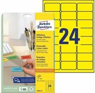 Avery Zweckform Etiketten 480 AVERY Zweckform Etiketten L6035-20 gelb 63,5 x...