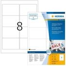 HERMA Etikettenpapier Herma Etiketten abl&ouml;sbar 96 x 63,5 mm weiss 100 Bl 800...