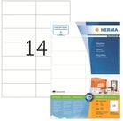 HERMA Etikettenpapier Herma Etiketten permanent haftend 105 x 42,3 mm weiss...
