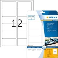 HERMA Etiketten Etiketten wei&szlig; Glossy 88,9x46,6mm Special A4 LaserCopy 300 St&uuml;ck