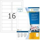 HERMA Etikettenpapier Herma Etiketten abl&ouml;sbar 88,9 x 33,8 mm weiss 100 Bl 1600