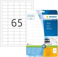 HERMA Etiketten HERMA Etiketten permanent wei&szlig; 38,1x21,2mm 10 Blatt 650 St&uuml;ck