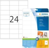 HERMA Etiketten Etiketten wei&szlig; 70x36mm Premium A4 VE=240 St&uuml;ck