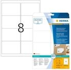 HERMA Etiketten Etiketten wei&szlig; Movables/abl&ouml;sbar 99,1x67,7mm Special A4 VE=200 St