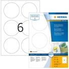 HERMA Etikettenpapier Herma Etiketten abl&ouml;sbar &Oslash; 85 mm weiss 100 Bl 600 Etik.