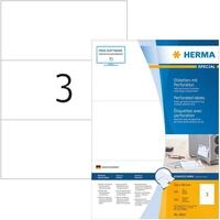 HERMA Etikettenpapier Herma Etiketten r&uuml;ckseitiger Klebestreifen 210 x 99 mm weiss