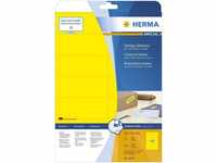 HERMA Etiketten HERMA Etiketten A4 gelb 105x42,3 mm Papier matt 280 St.