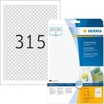 HERMA Etiketten Etiketten wei&szlig; Movables/abl&ouml;sbar Durchmesser 10mm Special A4