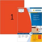 HERMA Etikettenpapier Herma Etiketten permanent haftend 210 x 297 mm rot 100 Bl 100