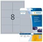 HERMA Etikett Herma Etiketten permanent haftend 99,1 x 67,7 mm Folie silber