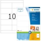 HERMA Etikettenpapier Herma Etiketten permanent haftend 105 x 50,8 mm weiss...