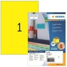 HERMA Etikettenpapier Herma Etiketten permanent haftend 210 x 297 mm gelb 100...