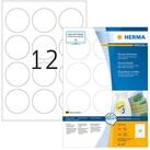 HERMA Etikettenpapier Herma Etiketten abl&ouml;sbar &Oslash; 60 mm weiss 100 Bl 1200 Etik.