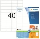HERMA Etikettenpapier Herma Etiketten permanent haftend 52,5 x 29,7 mm weiss...