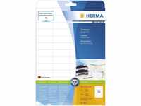 HERMA HERMA Etiketten A4 weiß 52,5x21,2 mm Papier matt 1400 St. Batterie