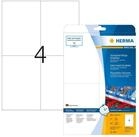 HERMA Etikett Herma Etiketten stark haftend 105 x 148 mm Folie weiss