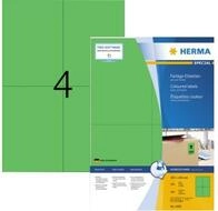 HERMA Etikettenpapier Herma Etiketten permanent haftend 105 x 148 mm gr&uuml;n 100...