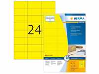 Herma SuperPrint Etiketten 70x37mm, ohne Rand, gelb (4406)