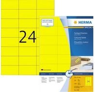 HERMA Druckerband Etikett SuperPrint 4406 70x37mm ge gelb 2.400 Etik./Pack.