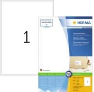 HERMA Etiketten Etikett PREMIUM 4252 199,6x289,1mm wei&szlig; 100 Etik./Pack.
