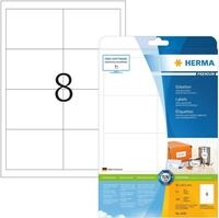 HERMA Etiketten 4359 Etiketten Premium - 97 x 67,7 mm, wei&szlig;, matt, Rand, 200...