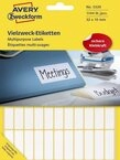 Avery Zweckform Etikett 3320 Universal-Etiketten - 32 x 10 mm wei&szlig; 1.144