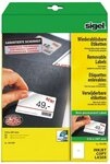 Sigel Etiketten Etiketten Inkjet/Laser Kopier 210x297mm abl&ouml;sbar VE=25 St&uuml;ck (25