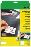 Sigel Etiketten Etiketten Inkjet/Laser Kopier 35,6x16,9mm abl&ouml;sbar VE=2000 St&uuml;ck